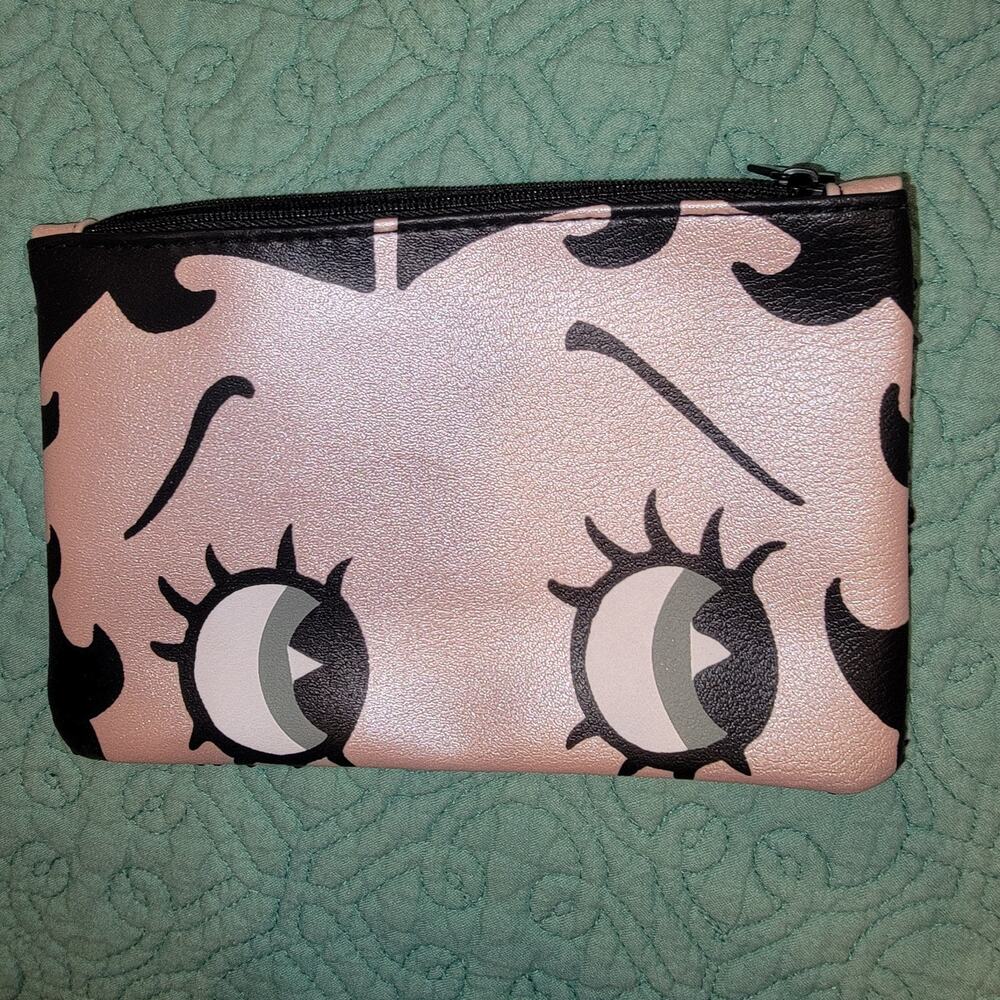 Betty Boop X Ipsy Makeup Pouch Sequins Accessory Bag Travel Packable Case Clutch